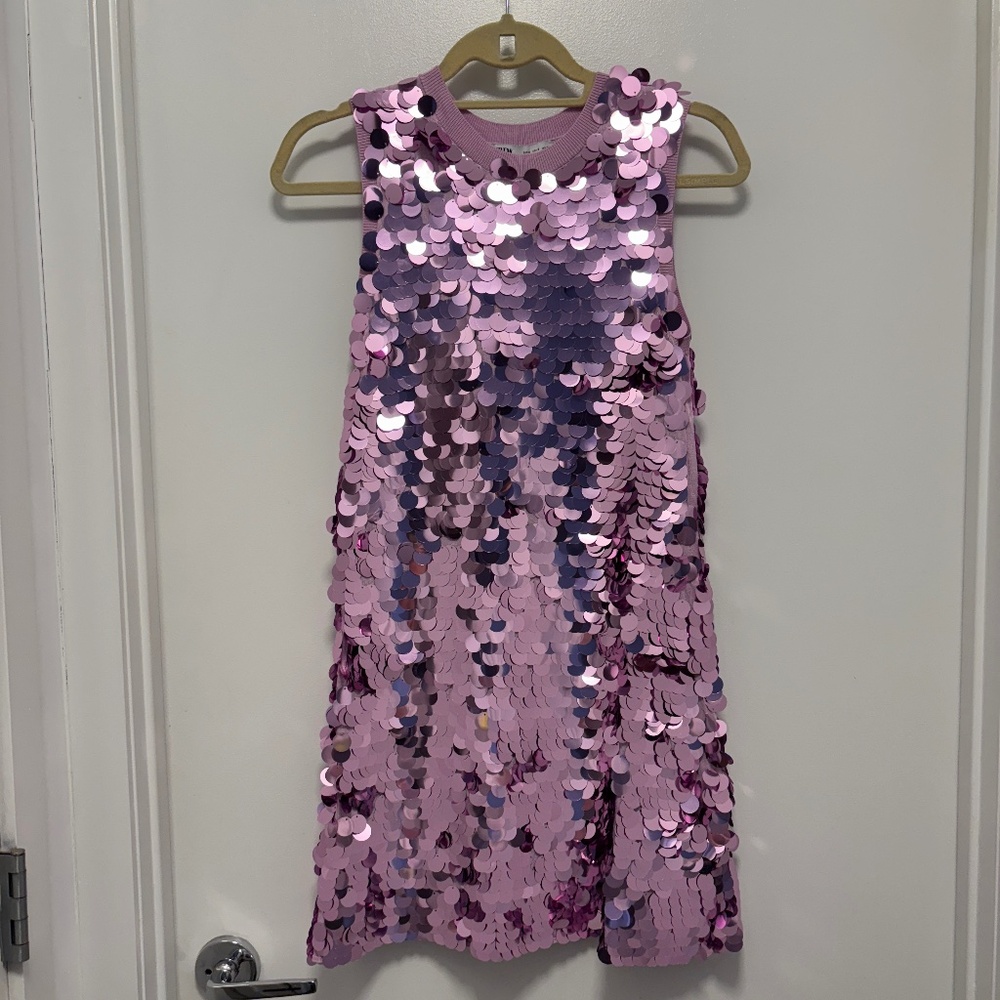 Zara Purple Sequin Mini Dress